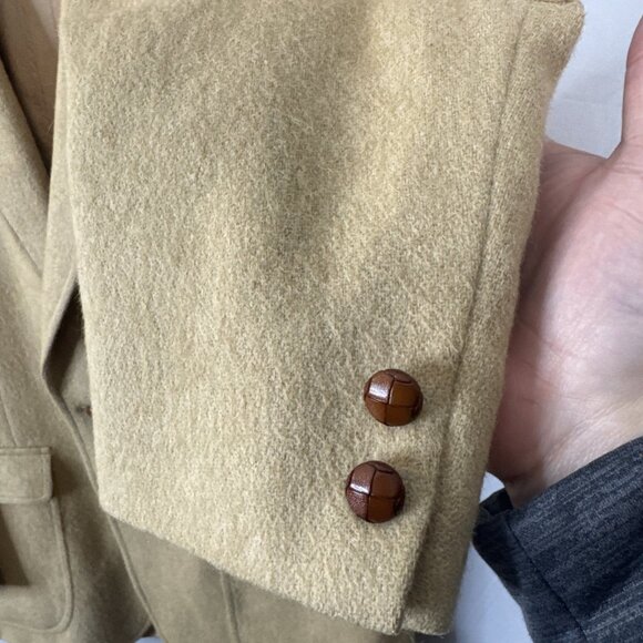 Chester Scott Armstrong’s Men 38 Camel Wool Blazer Elbow Patches Vintage - Picture 3 of 9